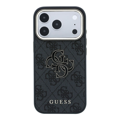 Husa pentru Apple iPhone 18 Pro / 17 Pro, Guess, 4G Big Resin Logo, Neagra