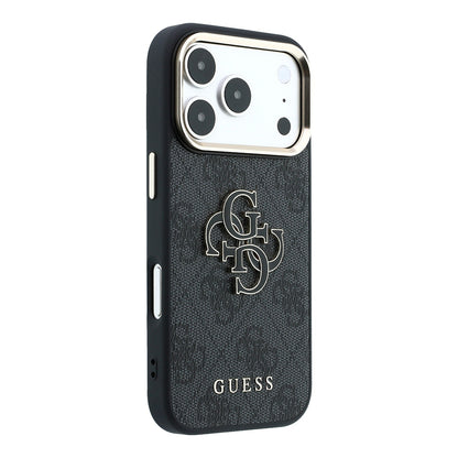 Husa pentru Apple iPhone 18 Pro / 17 Pro, Guess, 4G Big Resin Logo, Neagra