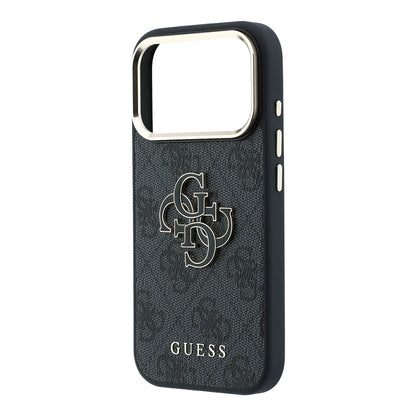 Husa pentru Apple iPhone 18 Pro / 17 Pro, Guess, 4G Big Resin Logo, Neagra