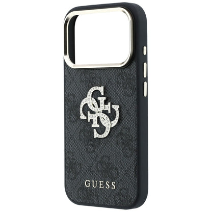 Husa pentru Apple iPhone 18 Pro / 17 Pro, Guess, 4G Big Strass Logo, Neagra