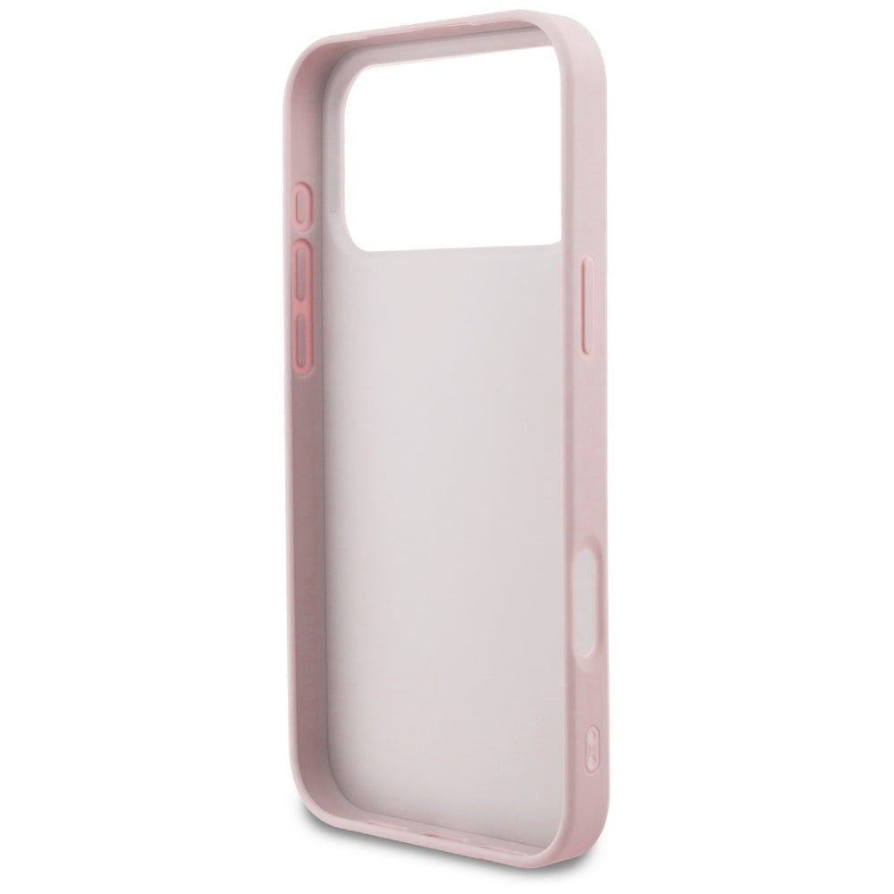 Husa pentru Apple iPhone 18 Pro / 17 Pro, Guess, 4G Classic Logo, Roz