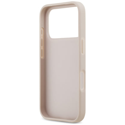 Husa pentru Apple iPhone 18 Pro / 17 Pro, Guess, 4G Double Card Triangle, Roz