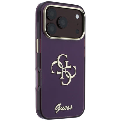 Husa pentru Apple iPhone 18 Pro / 17 Pro, Guess, IML 4G Metal Script, Visinie