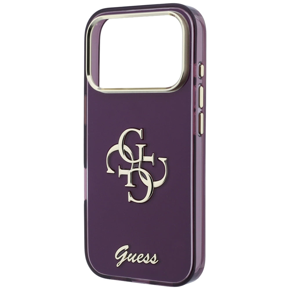 Husa pentru Apple iPhone 18 Pro / 17 Pro, Guess, IML 4G Metal Script, Visinie