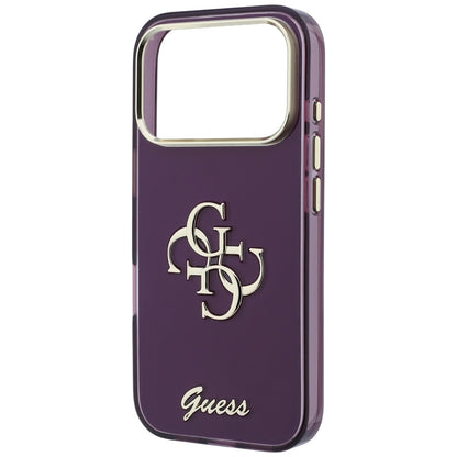Husa pentru Apple iPhone 18 Pro / 17 Pro, Guess, IML 4G Metal Script, Visinie
