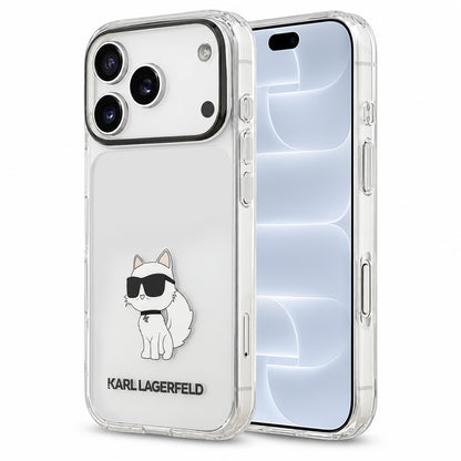 Husa pentru Apple iPhone 18 Pro / 17 Pro, Karl Lagerfeld, IML Choupette NFT, Transparenta