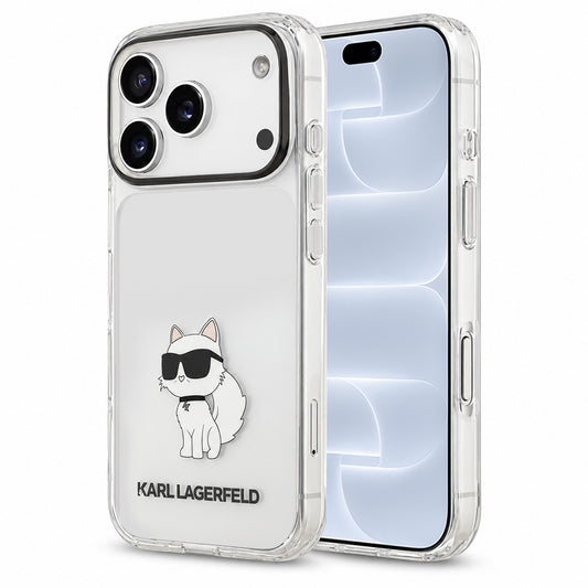 Husa pentru Apple iPhone 18 Pro / 17 Pro, Karl Lagerfeld, IML Choupette NFT, Transparenta