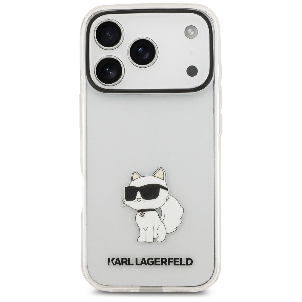 Husa pentru Apple iPhone 18 Pro / 17 Pro, Karl Lagerfeld, IML Choupette NFT, Transparenta