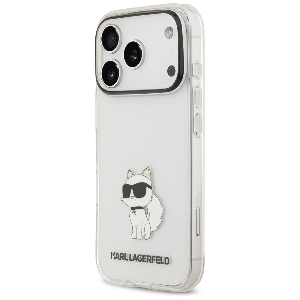 Husa pentru Apple iPhone 18 Pro / 17 Pro, Karl Lagerfeld, IML Choupette NFT, Transparenta