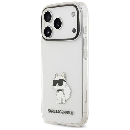 Husa pentru Apple iPhone 18 Pro / 17 Pro, Karl Lagerfeld, IML Choupette NFT, Transparenta