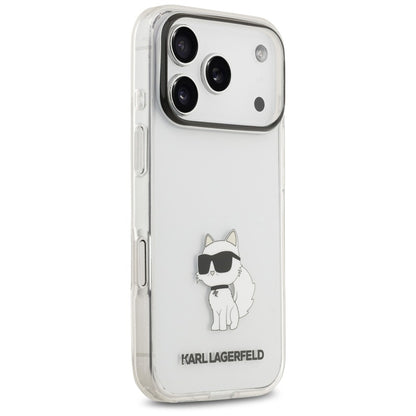 Husa pentru Apple iPhone 18 Pro / 17 Pro, Karl Lagerfeld, IML Choupette NFT, Transparenta