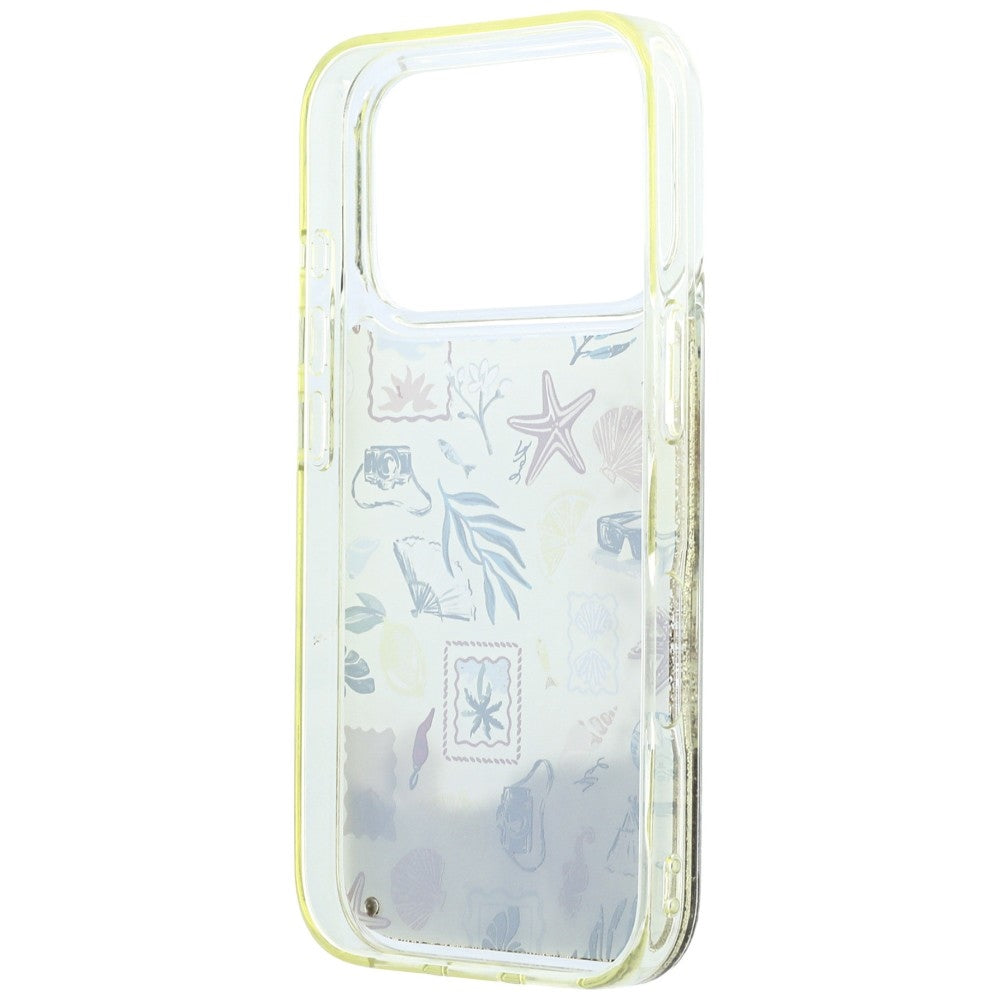 Husa pentru Apple iPhone 18 Pro / 17 Pro, Karl Lagerfeld, Liquid Glitter Beach and Sand, Bej