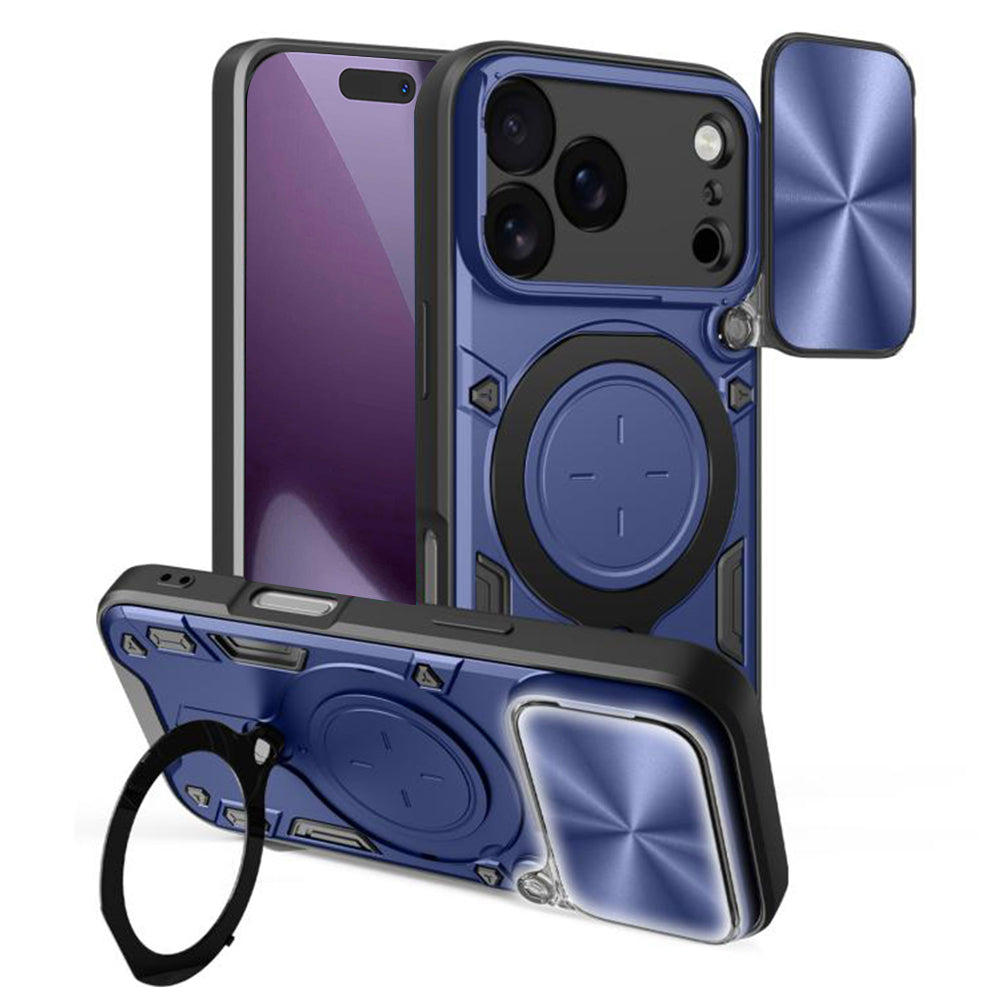 Husa pentru Apple iPhone 18 Pro / 17 Pro, Techsuit, CamGuard Pro, Albastra