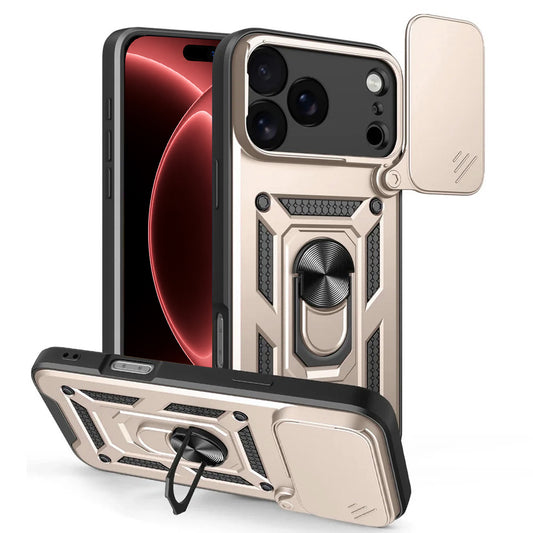 Husa pentru Apple iPhone 18 Pro / 17 Pro, Techsuit, CamShield, Aurie