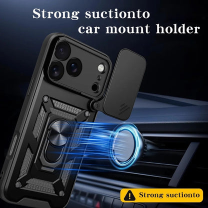 Husa pentru Apple iPhone 18 Pro / 17 Pro, Techsuit, CamShield, Roz Aurie