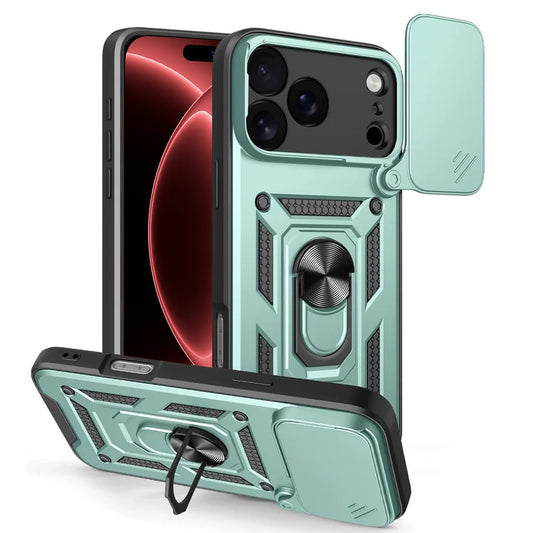Husa pentru Apple iPhone 18 Pro / 17 Pro, Techsuit, CamShield, Verde