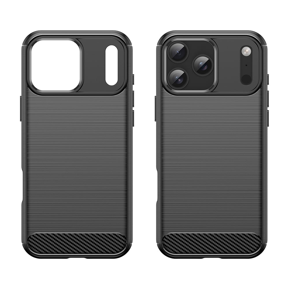 Husa pentru Apple iPhone 18 Pro / 17 Pro, Techsuit, Carbon, Neagra
