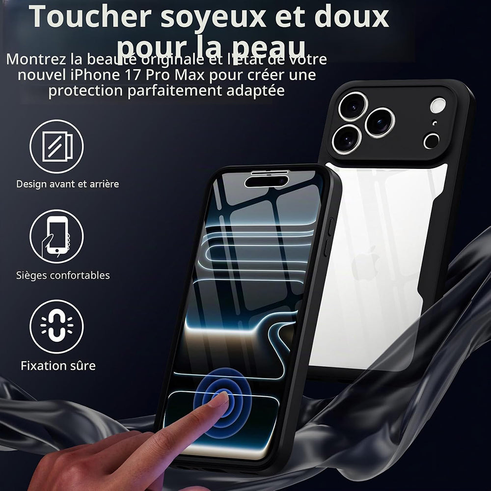 Husa pentru Apple iPhone 18 Pro / 17 Pro, Techsuit, ColorVerse 360, Neagra