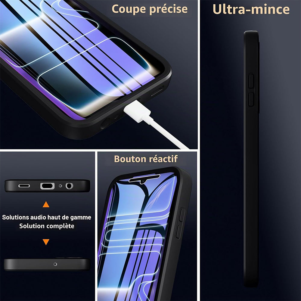 Husa pentru Apple iPhone 18 Pro / 17 Pro, Techsuit, ColorVerse 360, Neagra