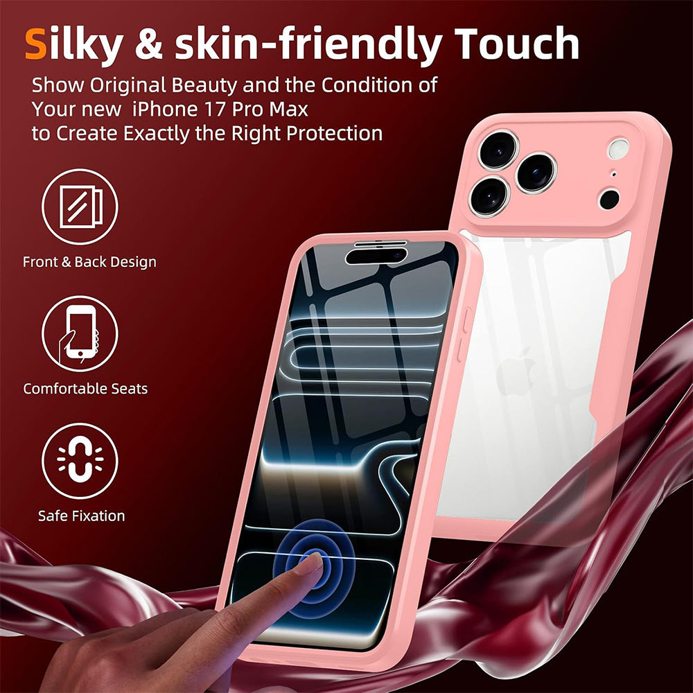 Husa pentru Apple iPhone 18 Pro / 17 Pro, Techsuit, ColorVerse 360, Roz