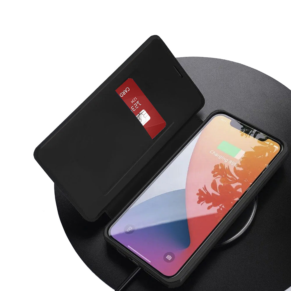 Husa pentru Apple iPhone 18 Pro / 17 Pro, Techsuit, Magskin Book, Neagra