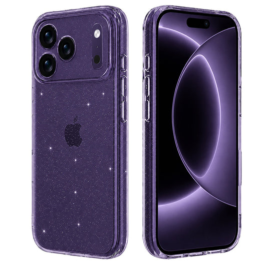 Husa pentru Apple iPhone 18 Pro / 17 Pro, Techsuit, SparkleSkin, Transparenta