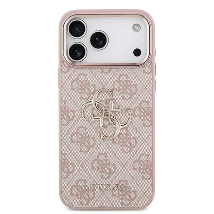 Husa pentru Apple iPhone 18 Pro Max / 17 Pro Max, Guess, 4G Big Classic Logo, Roz