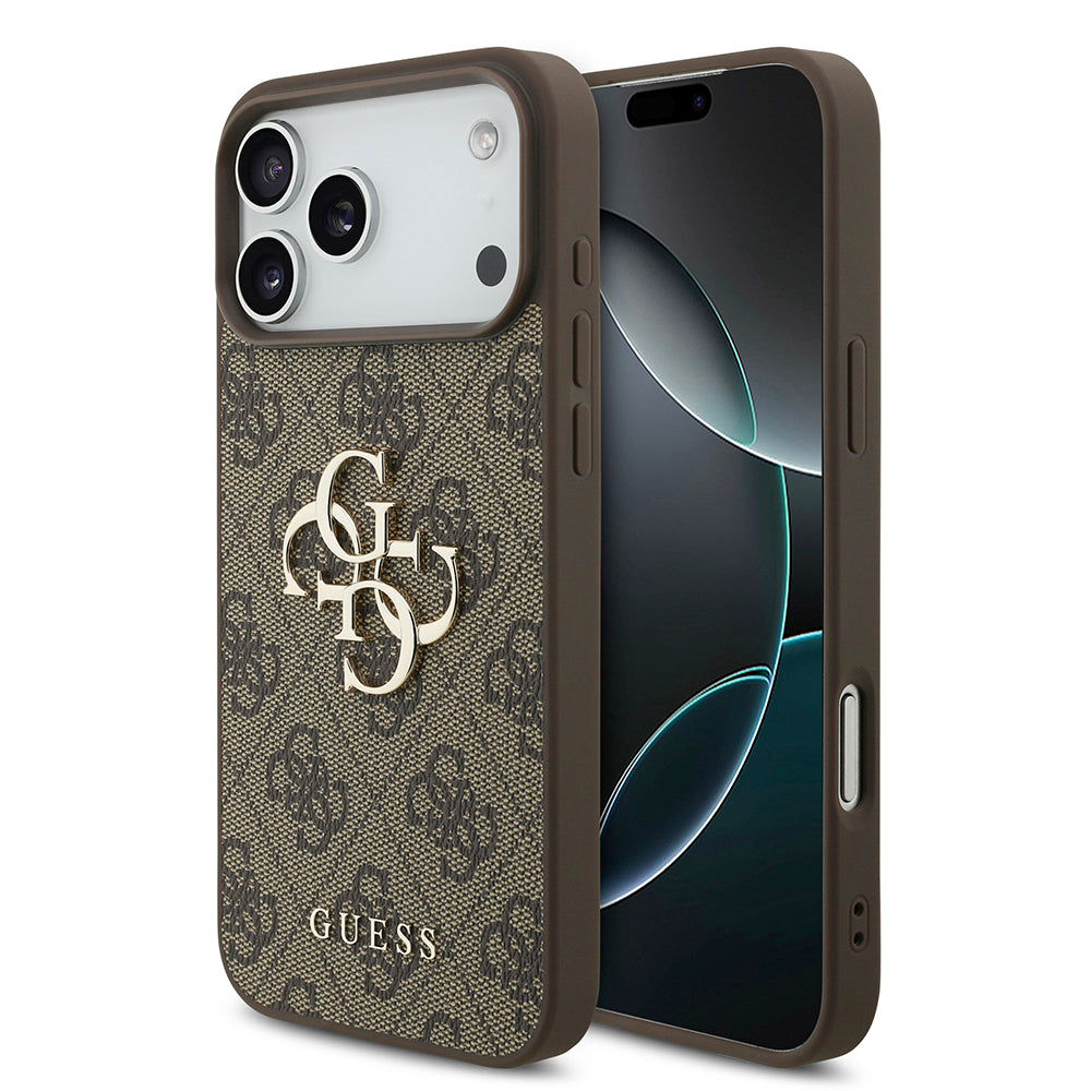 Husa pentru Apple iPhone 18 Pro Max / 17 Pro Max, Guess, 4G Big Logo, Maro