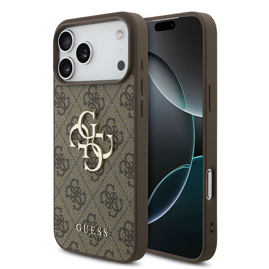 Husa pentru Apple iPhone 18 Pro Max / 17 Pro Max, Guess, 4G Big Logo, Maro