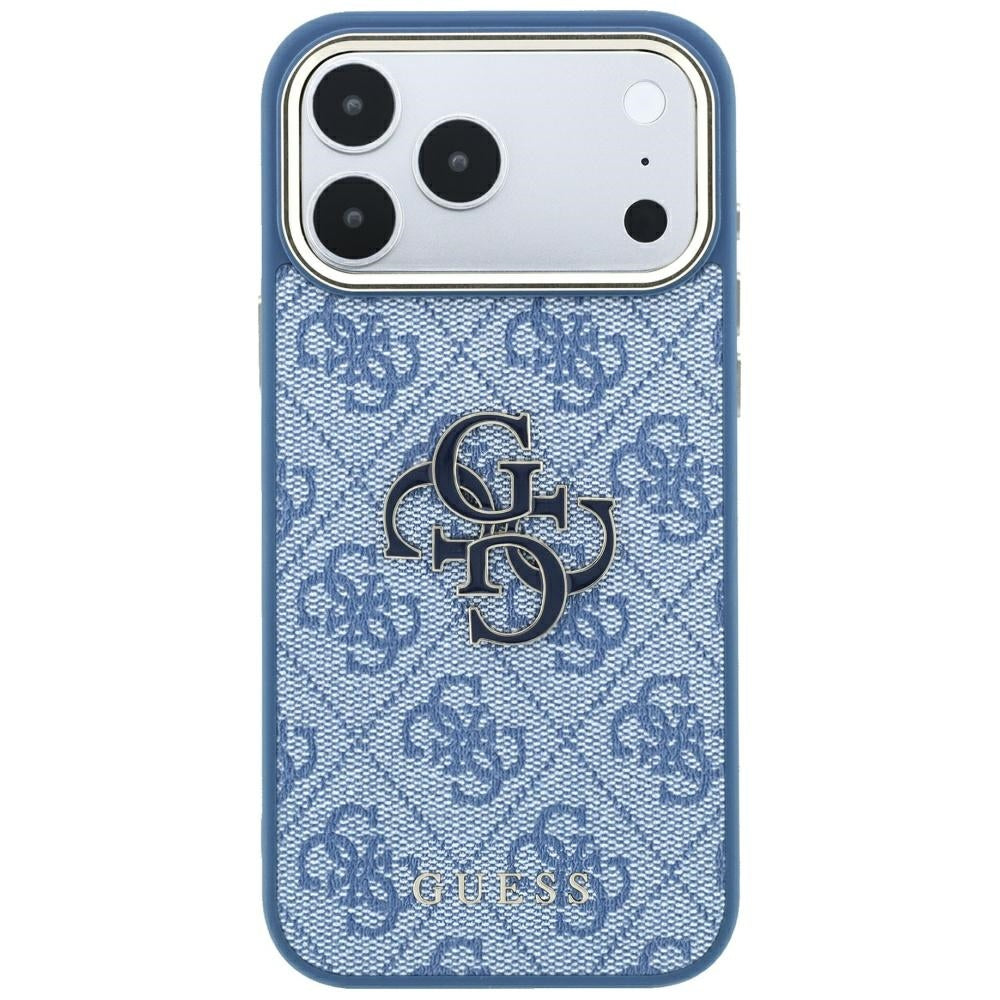 Husa pentru Apple iPhone 18 Pro Max / 17 Pro Max, Guess, 4G Big Resin Logo, Albastra