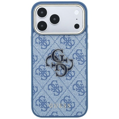 Husa pentru Apple iPhone 18 Pro Max / 17 Pro Max, Guess, 4G Big Resin Logo, Albastra