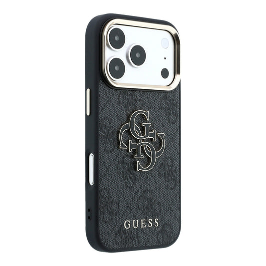 Husa pentru Apple iPhone 18 Pro Max / 17 Pro Max, Guess, 4G Big Resin Logo, Neagra
