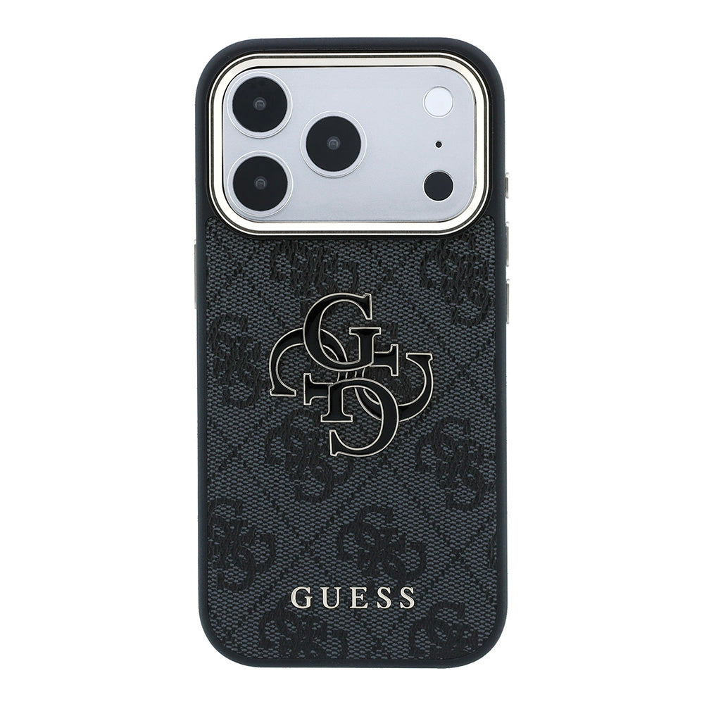 Husa pentru Apple iPhone 18 Pro Max / 17 Pro Max, Guess, 4G Big Resin Logo, Neagra
