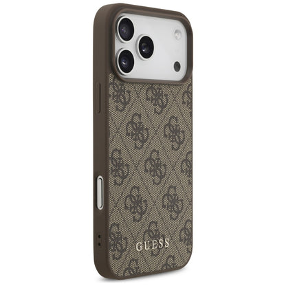 Husa pentru Apple iPhone 18 Pro Max / 17 Pro Max, Guess, 4G Classic Logo, Maro