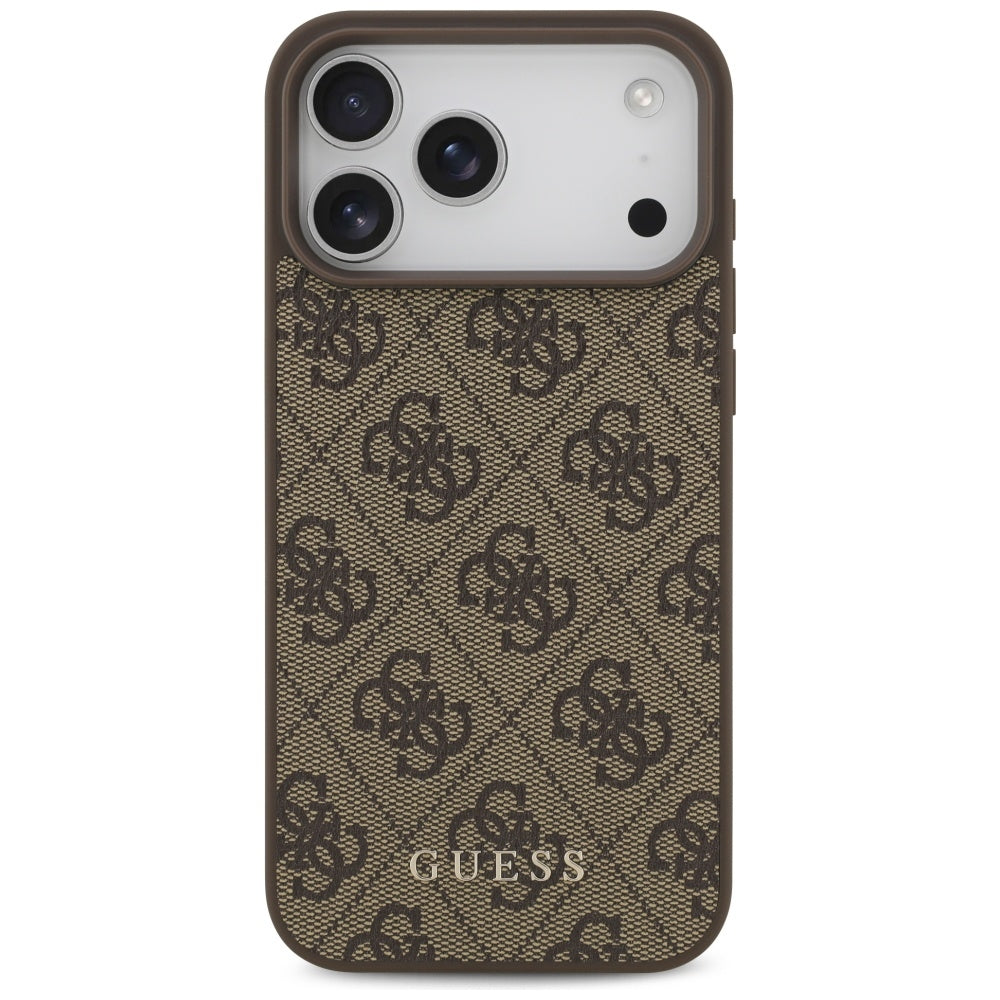 Husa pentru Apple iPhone 18 Pro Max / 17 Pro Max, Guess, 4G Classic Logo, Maro