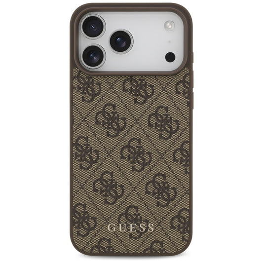 Husa pentru Apple iPhone 18 Pro Max / 17 Pro Max, Guess, 4G Classic Logo, Maro