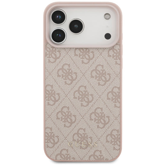 Husa pentru Apple iPhone 18 Pro Max / 17 Pro Max, Guess, 4G Classic Logo, Roz