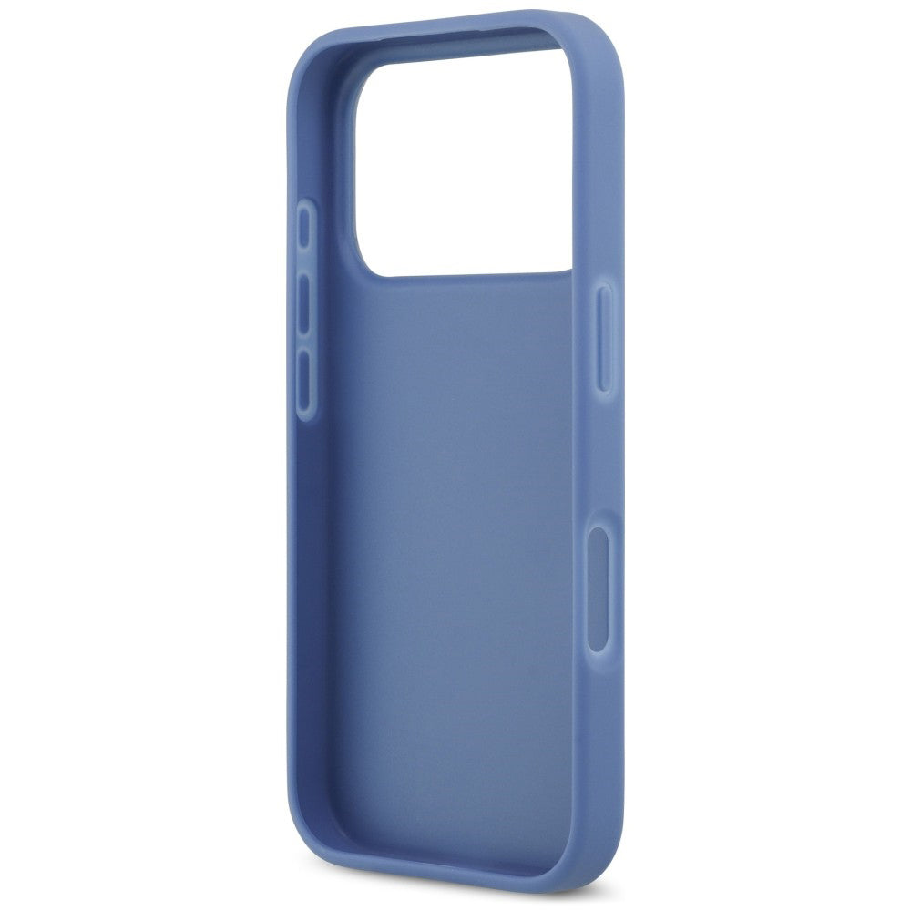 Husa pentru Apple iPhone 18 Pro Max / 17 Pro Max, Guess, 4G Double Card Triangle, Albastra