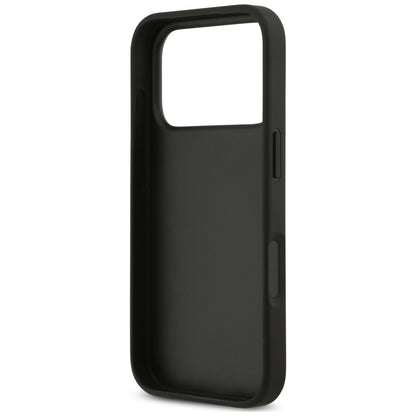 Husa pentru Apple iPhone 18 Pro Max / 17 Pro Max, Guess, 4G Double Card Triangle, Neagra
