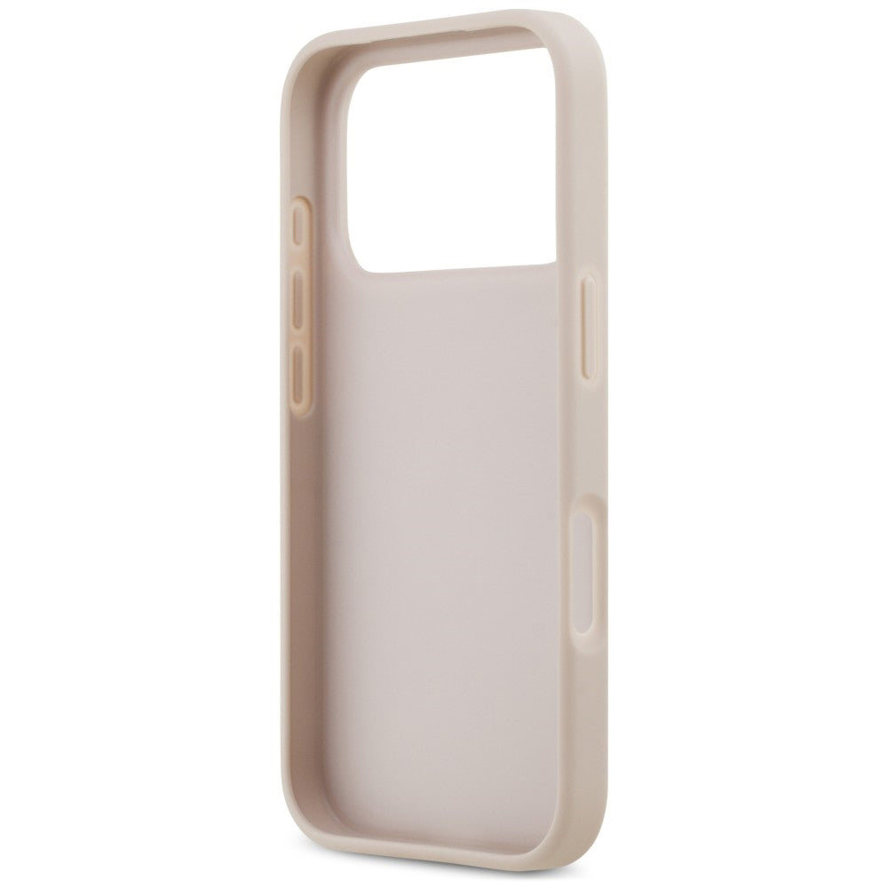 Husa pentru Apple iPhone 18 Pro Max / 17 Pro Max, Guess, 4G Double Card Triangle, Roz