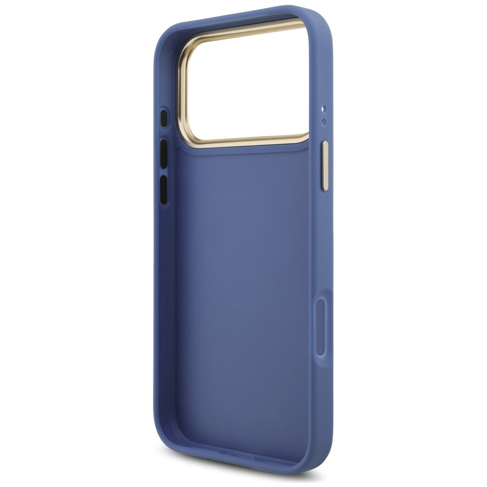Husa pentru Apple iPhone 18 Pro Max / 17 Pro Max, Guess, Big 4G Classic Logo & Big Strap Metal Buttons, Albastra