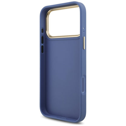 Husa pentru Apple iPhone 18 Pro Max / 17 Pro Max, Guess, Big 4G Classic Logo & Big Strap Metal Buttons, Albastra