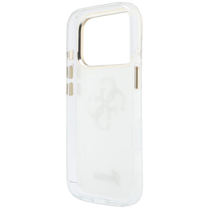 Husa pentru Apple iPhone 18 Pro Max / 17 Pro Max, Guess, IML 4G Metal Script, Alba