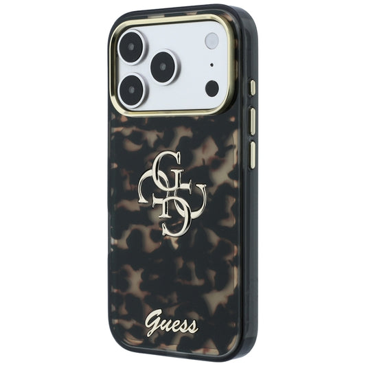 Husa pentru Apple iPhone 18 Pro Max / 17 Pro Max, Guess, IML 4G Metal Script, Maro