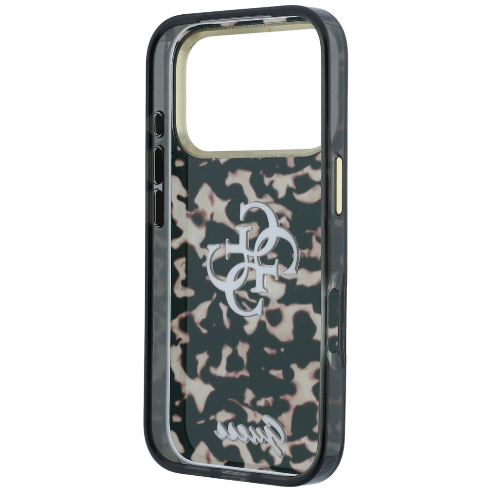 Husa pentru Apple iPhone 18 Pro Max / 17 Pro Max, Guess, IML 4G Metal Script, Maro