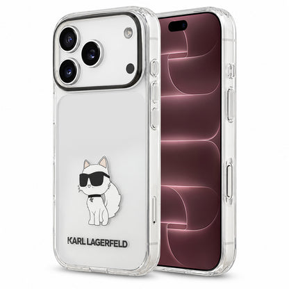 Husa pentru Apple iPhone 18 Pro Max / 17 Pro Max, Karl Lagerfeld, IML Choupette NFT, Transparenta