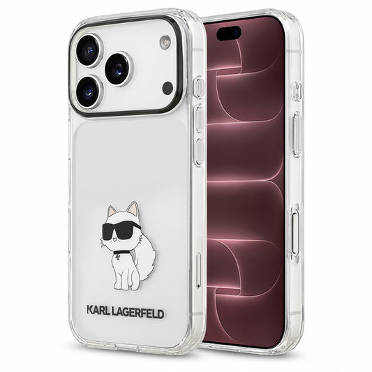 Husa pentru Apple iPhone 18 Pro Max / 17 Pro Max, Karl Lagerfeld, IML Choupette NFT, Transparenta