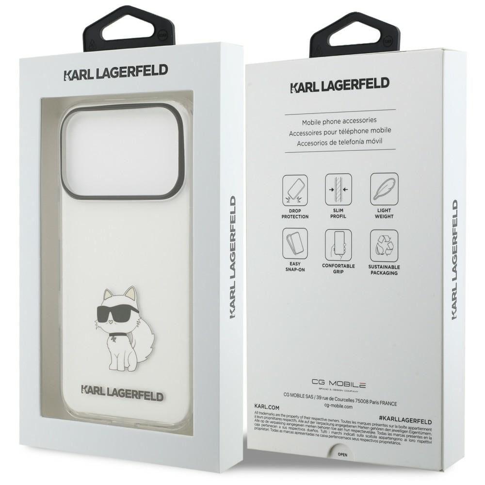 Husa pentru Apple iPhone 18 Pro Max / 17 Pro Max, Karl Lagerfeld, IML Choupette NFT, Transparenta