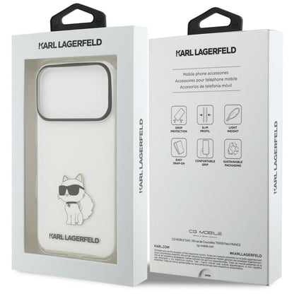 Husa pentru Apple iPhone 18 Pro Max / 17 Pro Max, Karl Lagerfeld, IML Choupette NFT, Transparenta