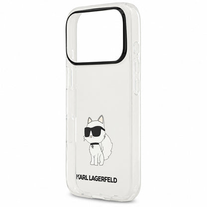 Husa pentru Apple iPhone 18 Pro Max / 17 Pro Max, Karl Lagerfeld, IML Choupette NFT, Transparenta